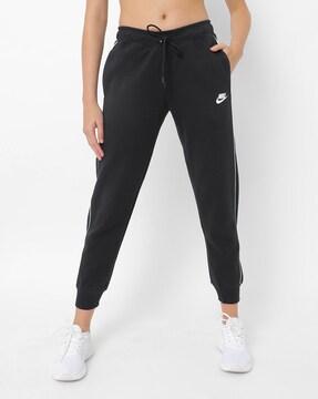 nike black tracksuit bottoms womens