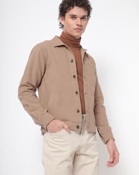 the indian garage co Denim Trucker Jacket with Patch Pockets-picture-29