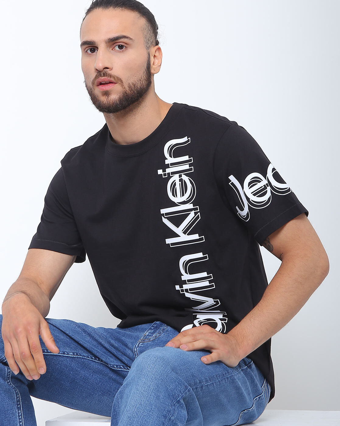 T shirt calvin klein noir outlet homme