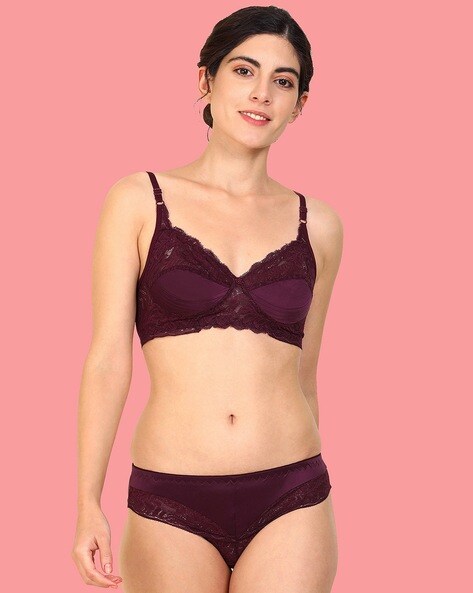 Buy Brown Lingerie Sets for Women by In-curve Online