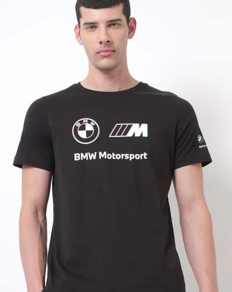BMW M Motorsport Logo Print Crew-Neck T-shirt