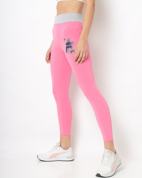 Fila Women's Leggings in Pink Size XL