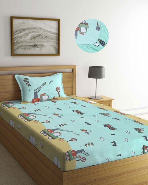 Buy Green Bedsheets for Home Kitchen by Arrabi Online Ajio