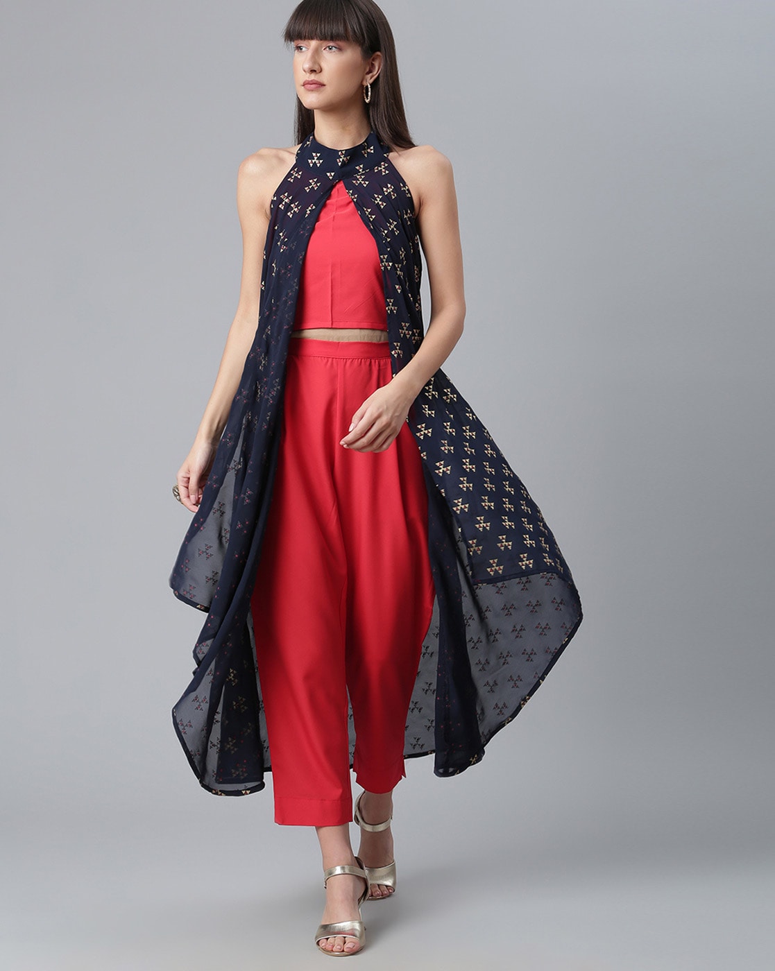 Buy Red & Blue Dresses & Gowns for Women by AVAASA SET Online | Ajio.com