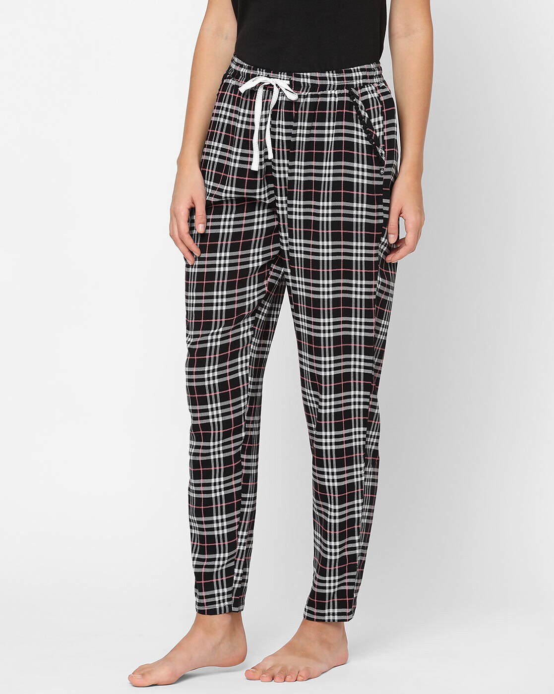 Womens black 2025 pyjama bottoms