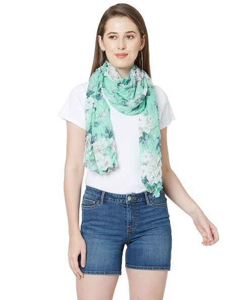 Floral Polyester Scarf Price in India