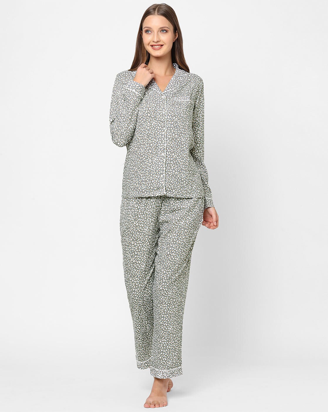 Buy Grey Night&LoungeWearSets for Women by MAY SIXTY Online 