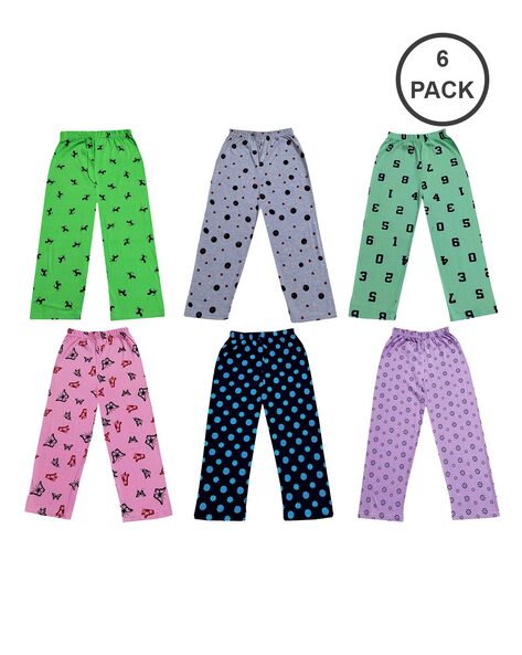 Buy Multicoloured Track Pants for Girls by INDIWEAVES Online