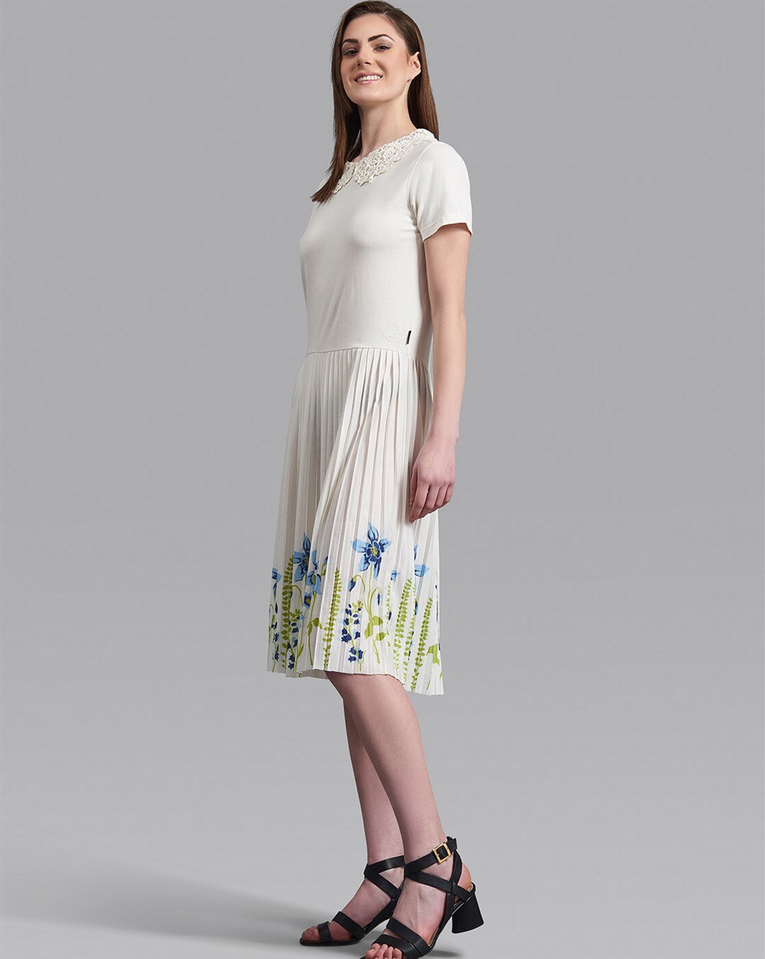 pleated polo dress