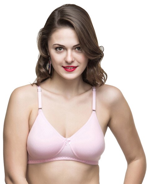 Buy College Girl Double Layered Non Wired Full Coverage T-Shirt Bra - Hot  Pink at Rs.499 online