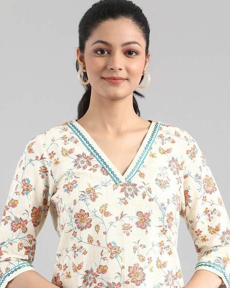 V neck sale churidar