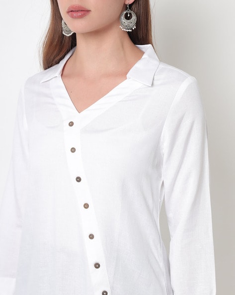 Buy White Shirts, Tops & Tunic for Women by Global Desi Online