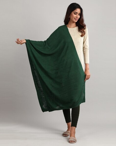 Textured Dupatta with Ribbed Edges Price in India