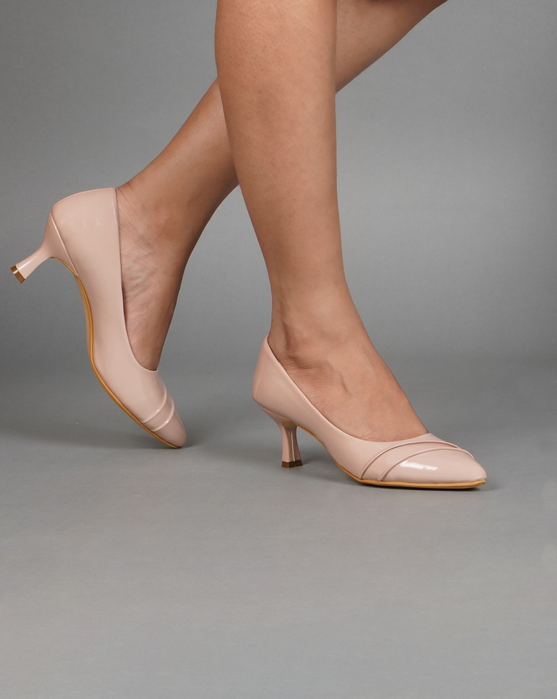 Beige 2025 kitten heels