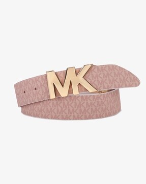 Buy Michael Kors Reversible Leather Belt with Logo Buckle | Chambray Blue  Color Women | AJIO LUXE