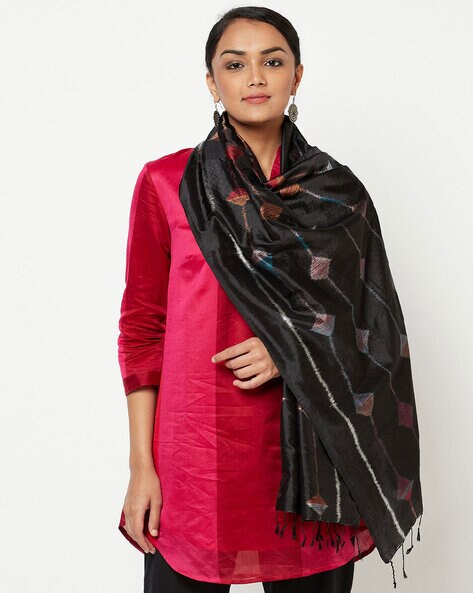 Geometric Pattern Woven Stole Price in India