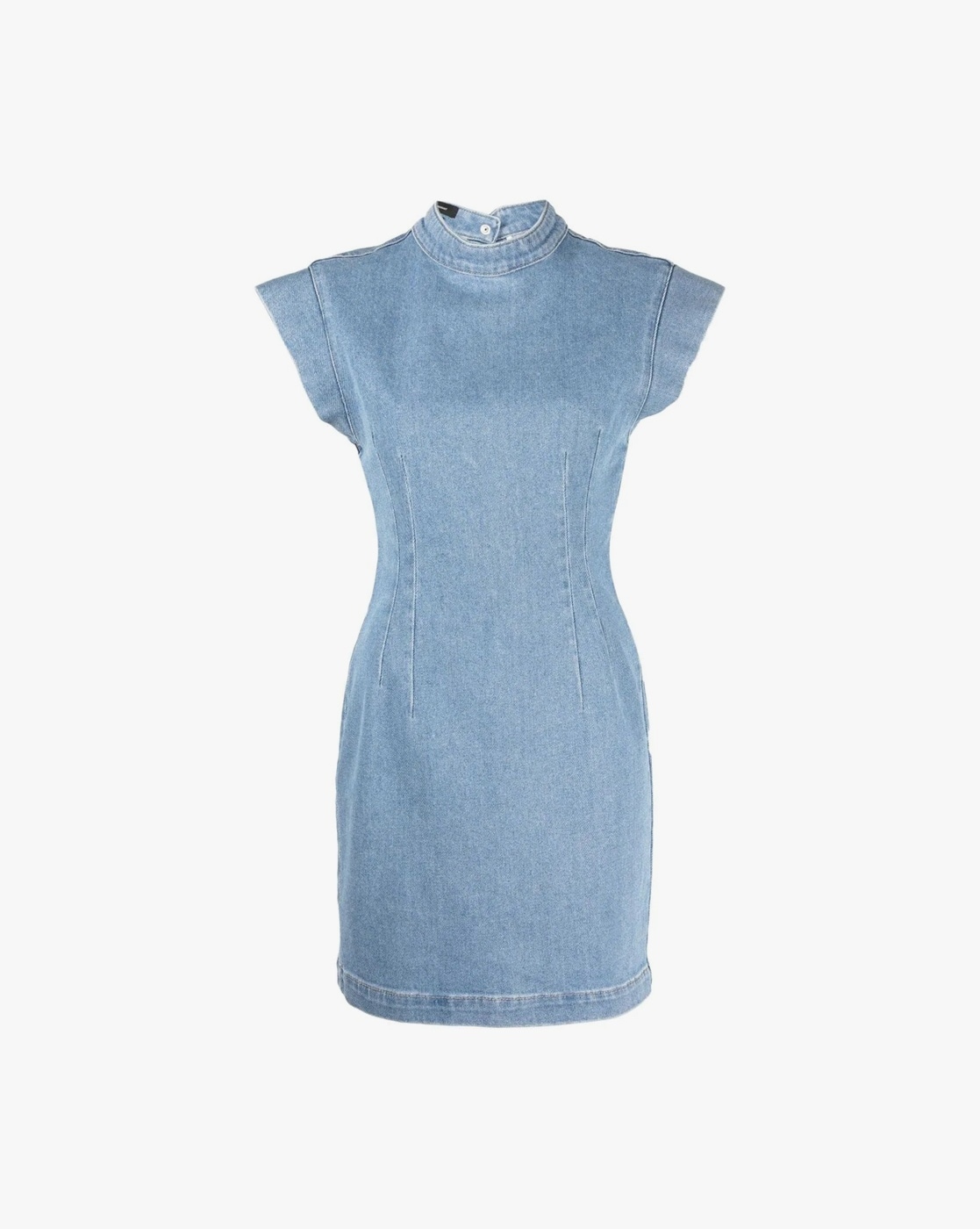 Amazon.com: Women's Button Down Dress Summer Sleeveless Square Neck Slit Denim  Dress Casual Stretchy Bodycon Midi Tank Dresses Blue : Sports & Outdoors