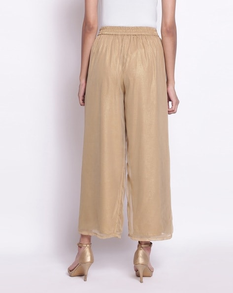 Buy online Gold Solid Straight Tapered Pant from Skirts, tapered pants &  Palazzos for Women by Juniper for ₹599 at 43% off | 2024 Limeroad.com