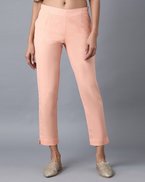 Pants with Semi-Elasticated Waistband Price in India