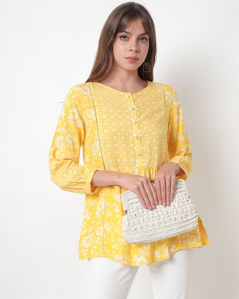 Global desi best sale yellow top