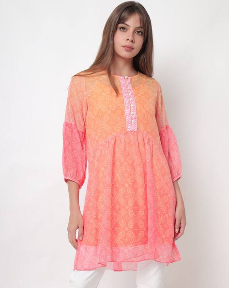 global desi orange tunic