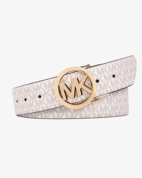 Buy Michael Kors Reversible Logo Buckle Belt Brown Color Women