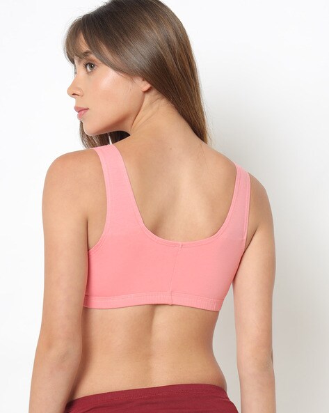 hot pink sports bra