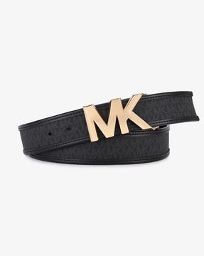 Buy Michael Kors Reversible Leather Belt with Logo Buckle | Chambray Blue  Color Women | AJIO LUXE
