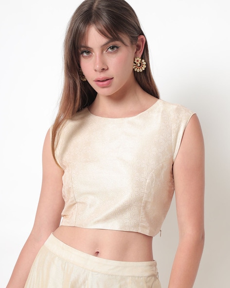 global desi golden crop top