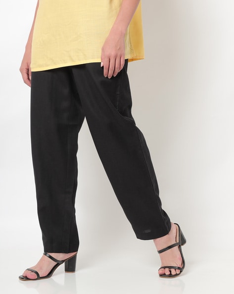 Buy Black Pants for Women by Global Desi Online