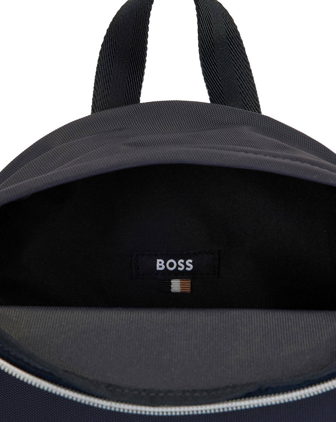 Buy BOSS Backpack with Contrast Logo | Navy Blue Color Men | AJIO LUXE