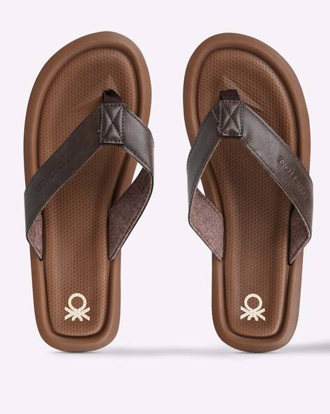 mens beige flip flops