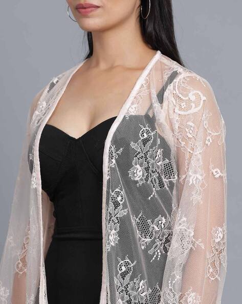 cream lace bolero jacket