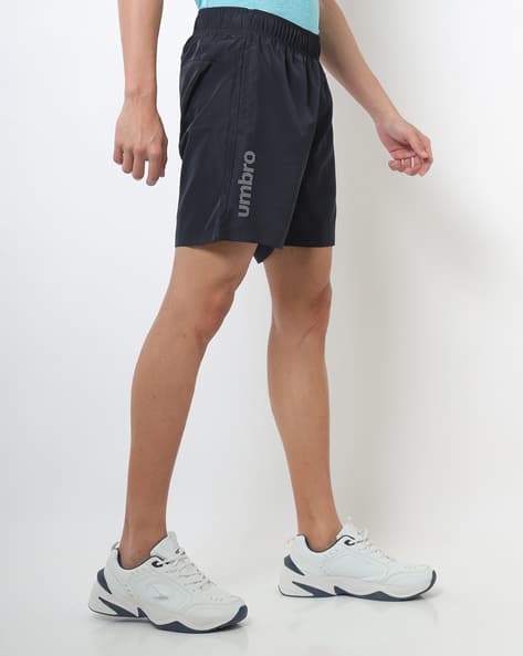 Brand Print Shorts with Elasticated Waist view 2