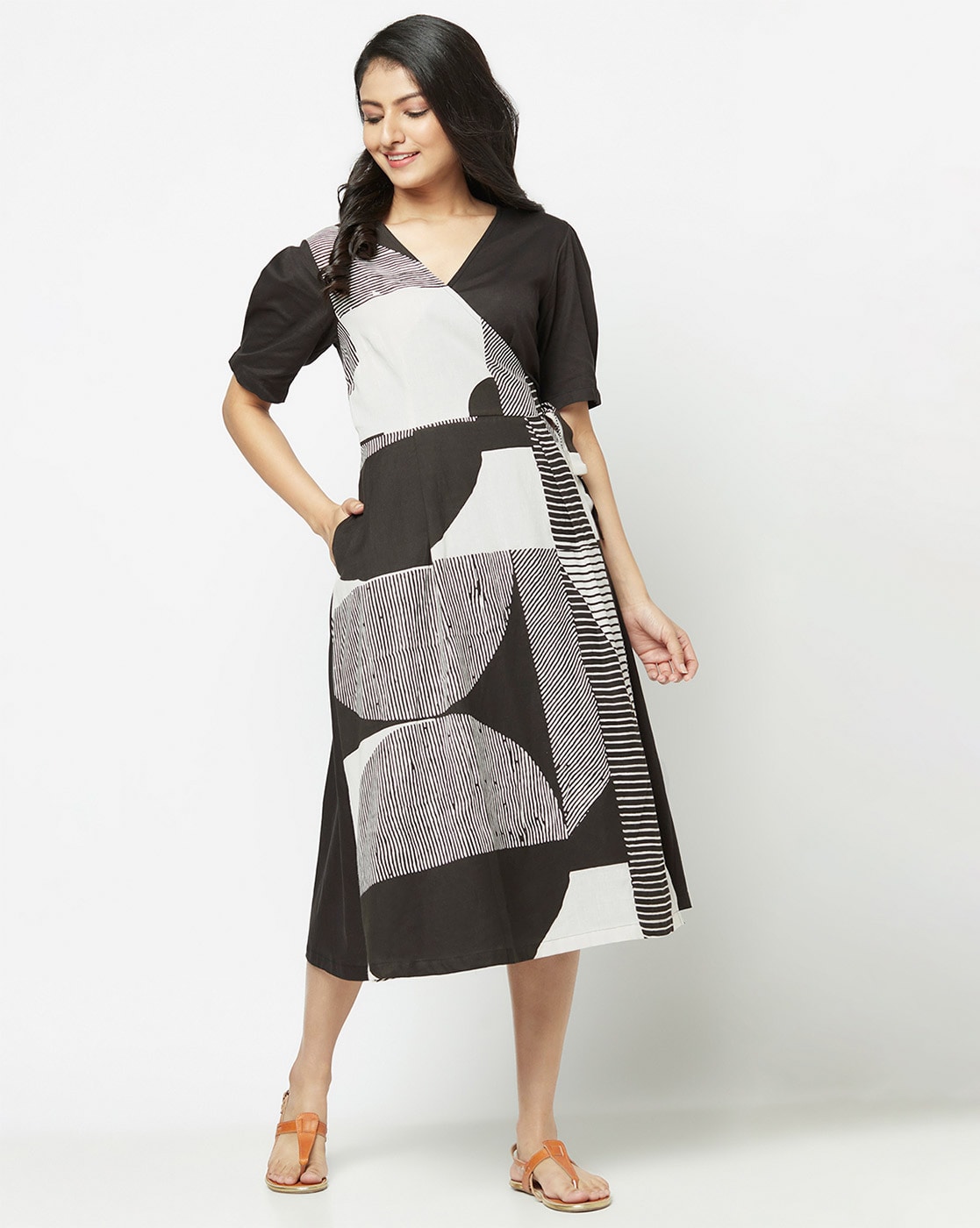 Buy Purple Cotton Hand Block Printed Maxi Dress for Women Online at Fabindia  | 20090444