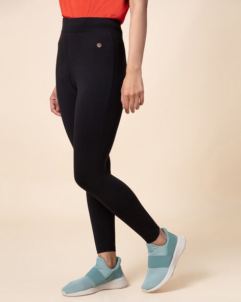 Pack of 2 Capri Leggings with Elasticated Waistband