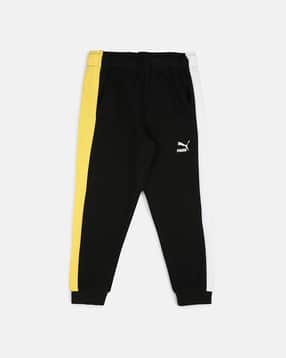 puma yellow joggers