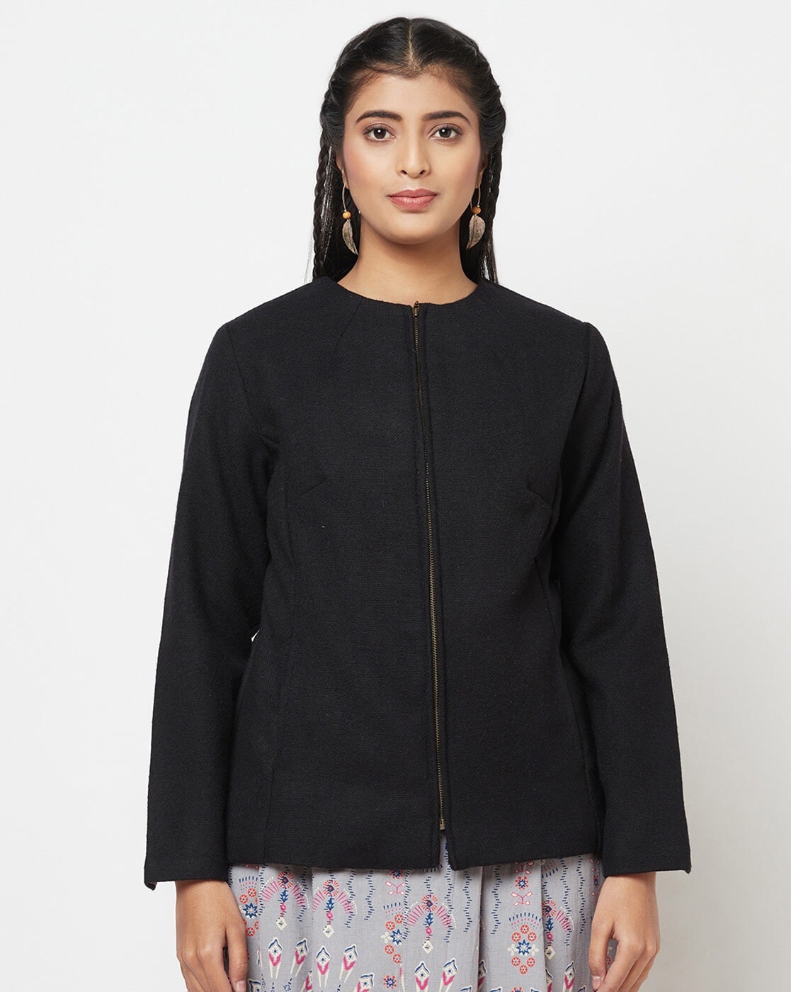 Miss London Jacket Women Medium Black Label Utility Cinch Waist Hooded  Pockets | eBay