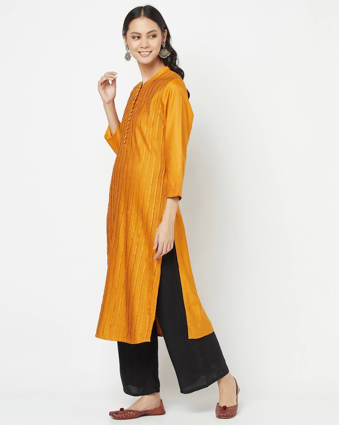 Buy Yellow Kurtas for Women by Fabindia 