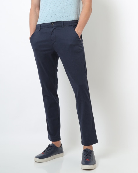 Buy Navy Blue Trousers  Pants for Men by CLUB CHINO Online  Ajiocom