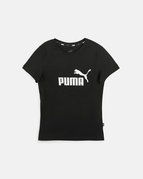 Puma Essentials Logo Print Crew-Neck T-shirt