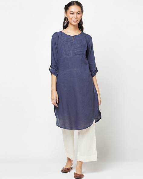 Fabindia Solid Straight Kurta