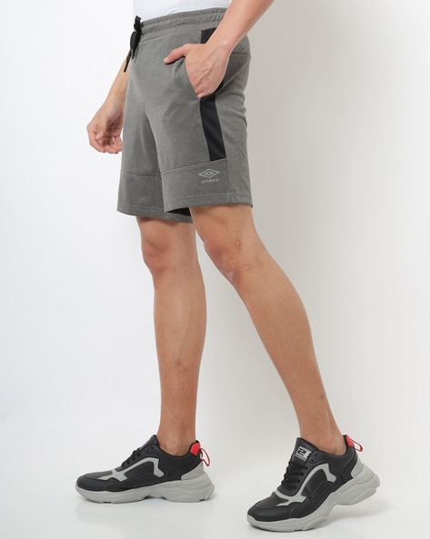 Grey hot sale pinstripe shorts