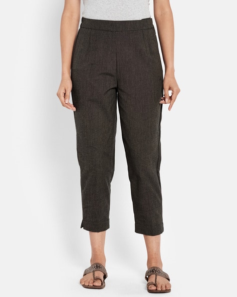 Ankle-Length Pants with Elasticated Waist Price in India