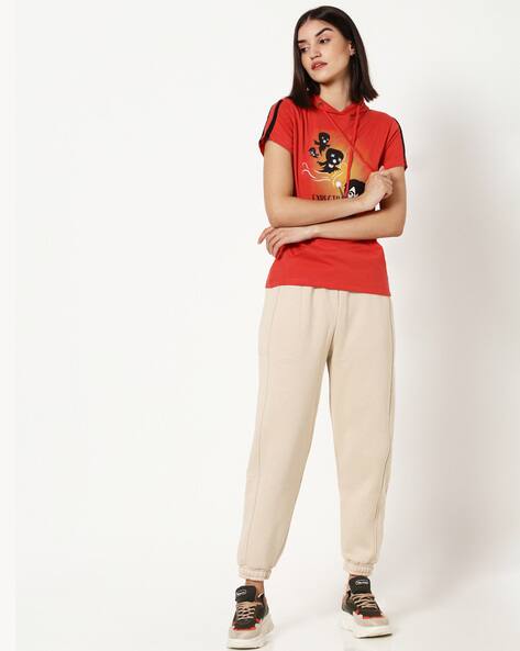 Buy Red Tshirts for Women by BEWAKOOF 