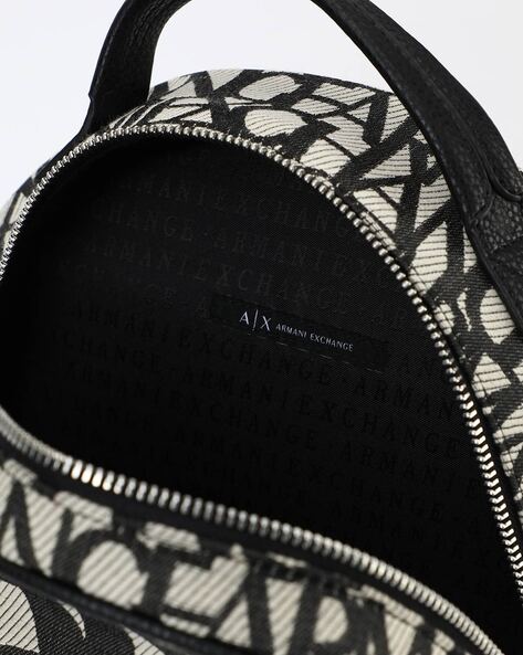 Monogram Jacquard Backpack in Black - Men