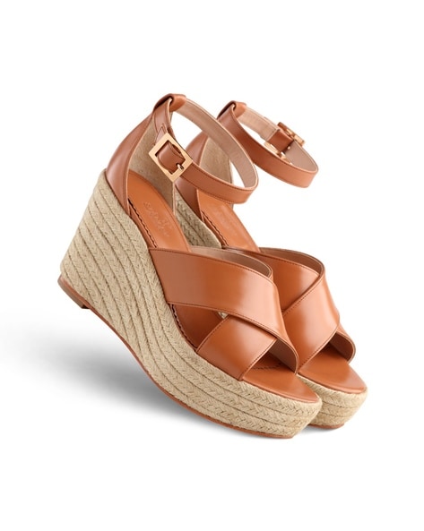 Solid Regular Wedges Heeled Sandals