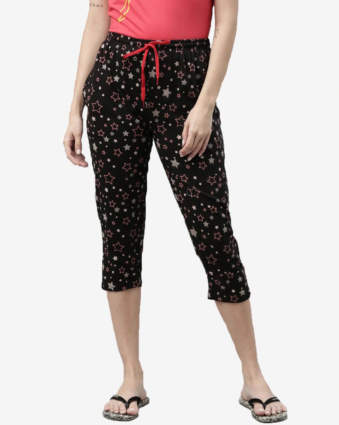 Buy IndiWeaves Womens Relaxed Fit Cotton 3/4th Capri Pants (Pack of 1) Black  Online at Best Prices in India - JioMart.