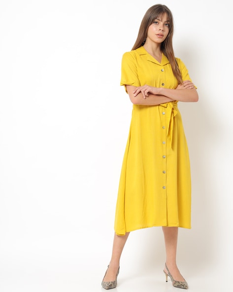 yellow dress tops womens