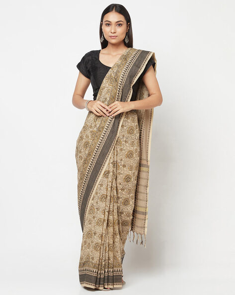 Buy Cotton Loom Woven Sari for Women Online at Fabindia | 10706320